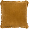 Yard Bertie Cotton Velvet Filled Cushion 45cm x 45cm Saffron