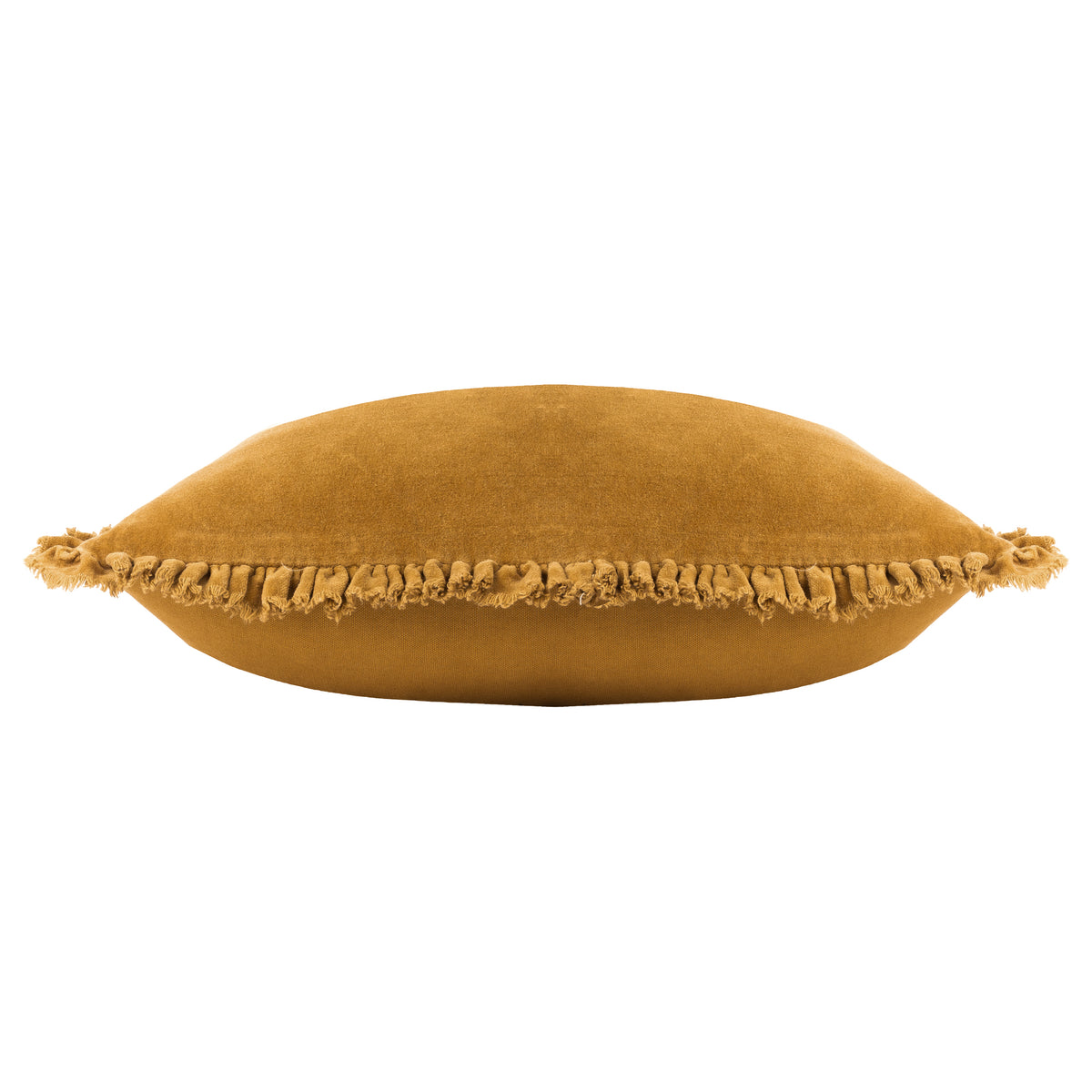 Yard Bertie Cotton Velvet Filled Cushion 45cm x 45cm Saffron