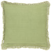Bertie Cotton Velvet Filled Cushion 45cm x 45cm Sage