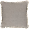 Bertie Cotton Velvet Filled Cushion 45cm x 45cm Taupe