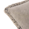 Bertie Cotton Velvet Filled Cushion 45cm x 45cm Taupe