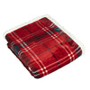 Blake Check Fleece Throw 130cm x 150cm Red