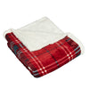 Blake Check Fleece Throw 130cm x 150cm Red