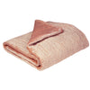 Paoletti Brooklands Luxury Velvet 265cm x 265cm Bedspread Blush