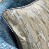 Clarke & Clarke Blocks Feather Filled Cushion 43cm x 43cm Silver