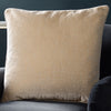 Paoletti Bloomsbury Cut Velvet Piped 50cm x 50cm Filled Cushion Ivory