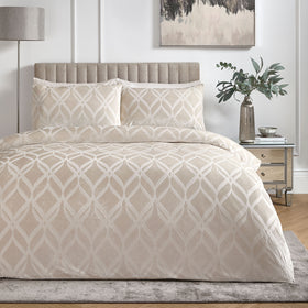 Soiree Belfort Velvet Duvet Cover Bedding Set Champagne