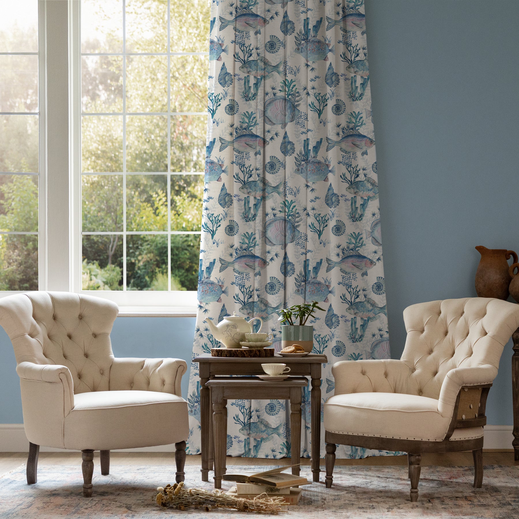 Voyage Maison Bollu Fabric Marine