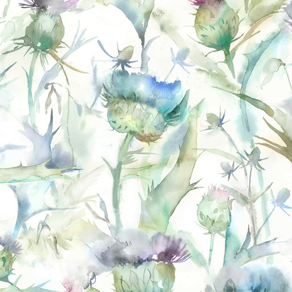 Voyage Maison Botanicus Printed Cotton Fabric Violet