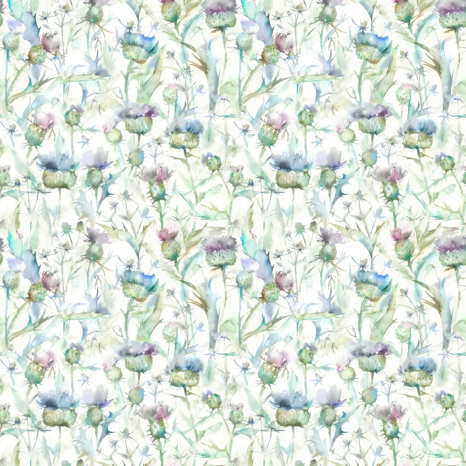 Voyage Maison Botanicus Printed Cotton Fabric Violet