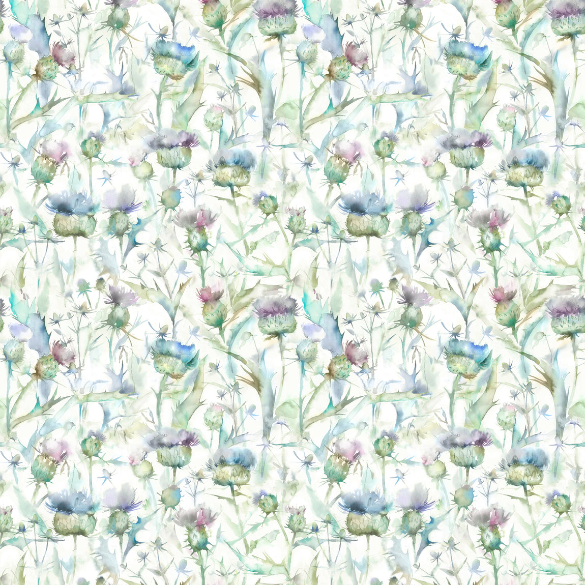 Voyage Maison Botanicus Printed Cotton Fabric Violet