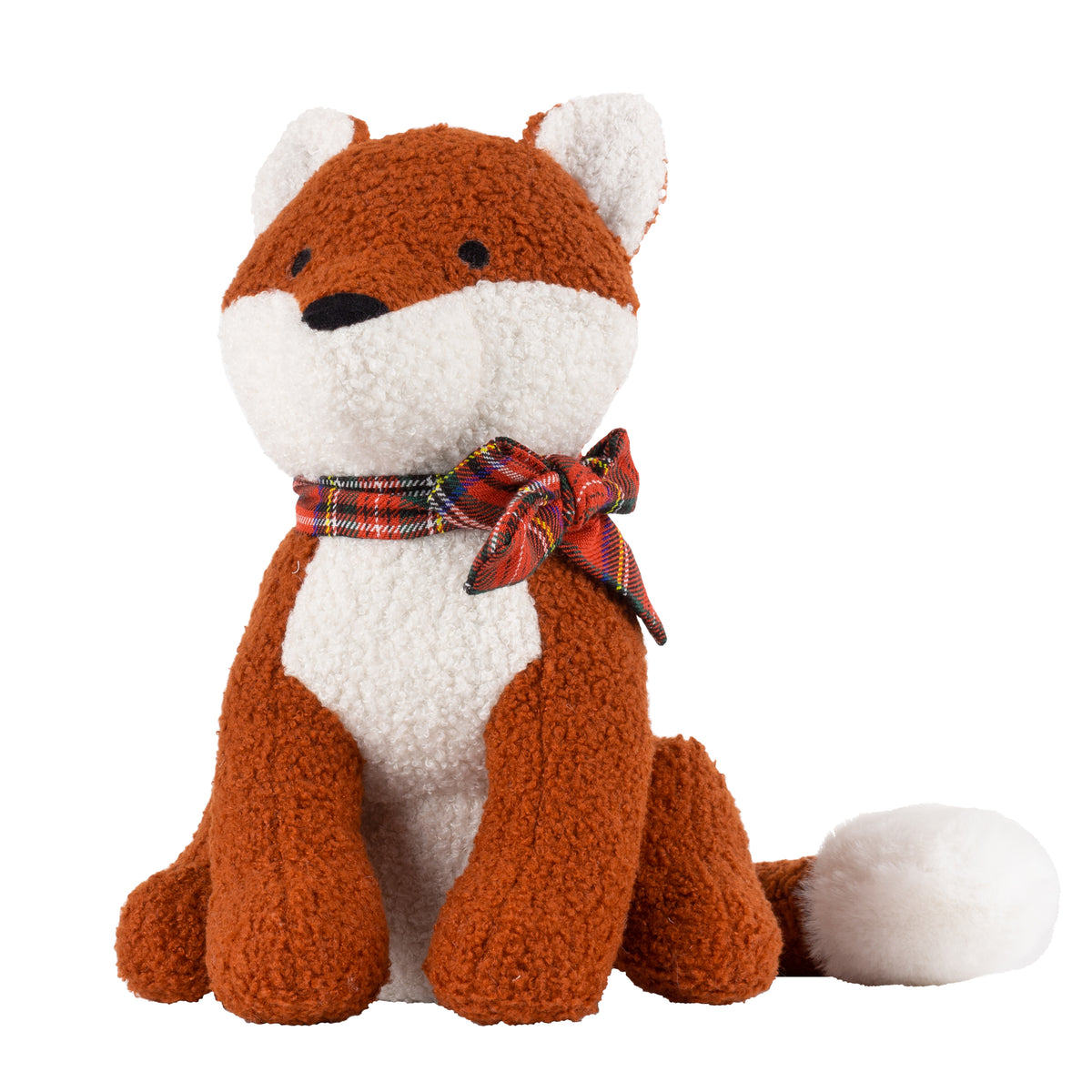 Boucle Fox Novelty Doorstop Rusty Orange