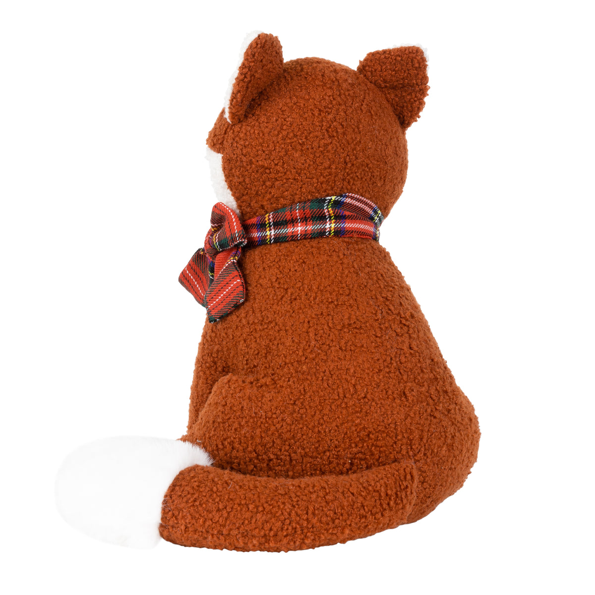 Boucle Fox Novelty Doorstop Rusty Orange