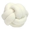 Furn. Boucle Knot Fleece 30cm x 30cm Filled Cushion Ecru