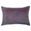 Voyage Maison Boulder Embroidered Velvet 40cm x 60cm Feather Filled Boudoir Plum