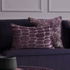 Voyage Maison Boulder Embroidered Velvet 40cm x 60cm Feather Filled Boudoir Plum