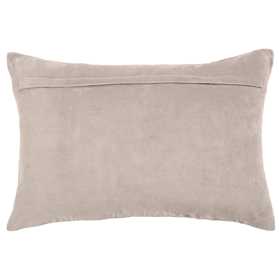Voyage Maison Boulder Embroidered Velvet 40cm x 60cm Feather Filled Boudoir Quartz
