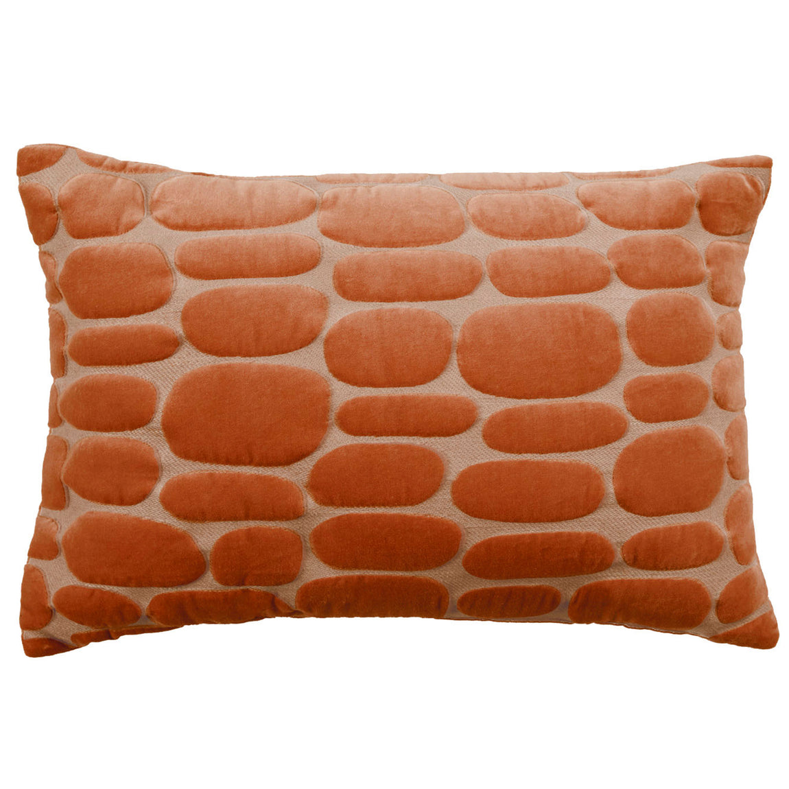 Voyage Maison Boulder Embroidered Velvet 40cm x 60cm Feather Filled Boudoir Sunset