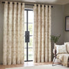 Brinn Abstract  Ready Made Eyelet Curtains Natural