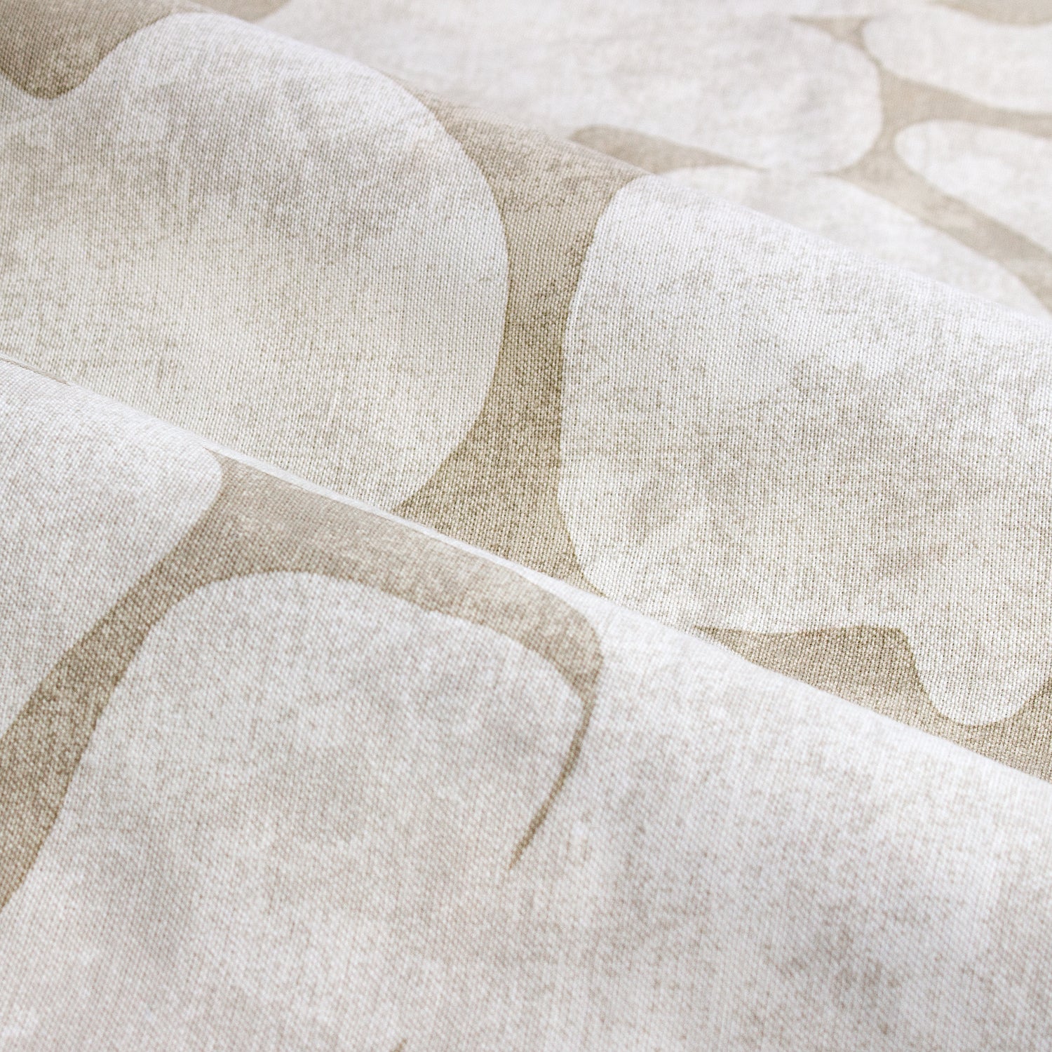 Brinn Abstract  Ready Made Eyelet Curtains Natural
