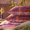 Broderie Floral Reversible Duvet Cover Bedding Set Damson