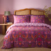 Broderie Floral Reversible Duvet Cover Bedding Set Damson