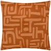 Brooke Embroidered Cotton Filled Cushion 45cm x 45cm Copper