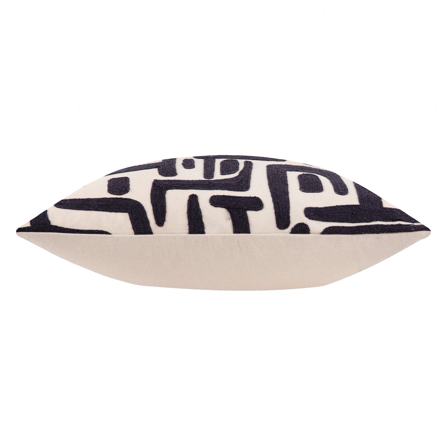 Brooke Embroidered Cotton Filled Cushion 45cm x 45cm Mono