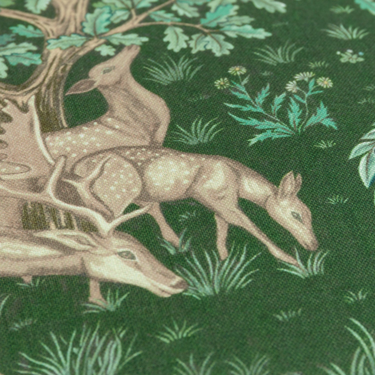 Morris & Co. The Brook Printed Outdoor 55cm x 55cm Filled Cushion Forest Green