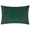 Morris & Co. Brook Embroidered Velvet 40cm x 60cm Filled Boudoir Green