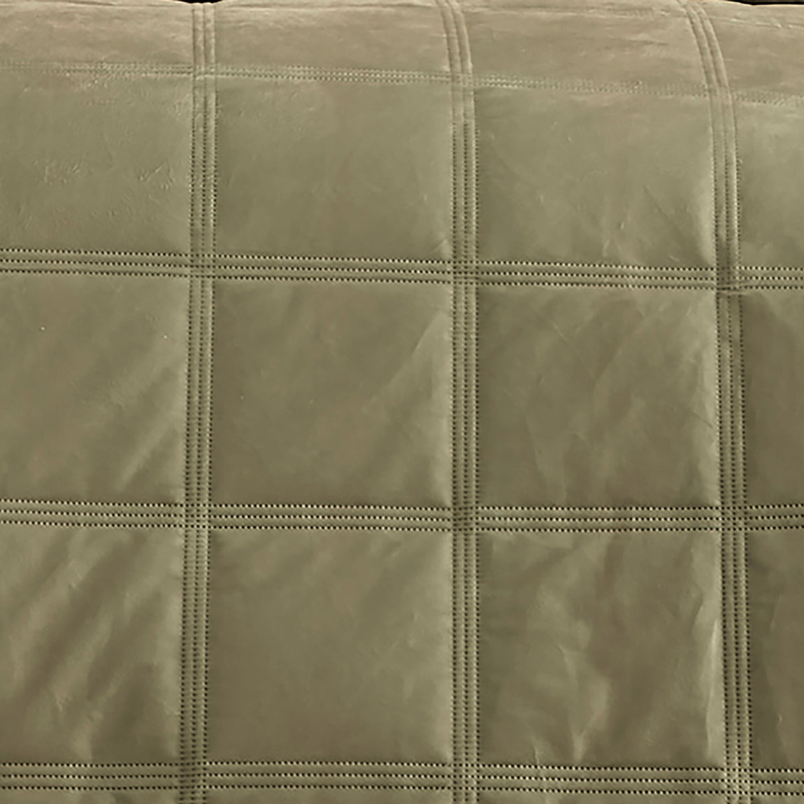 Soiree Brighton Square Velvet Duvet Cover Bedding Set Green