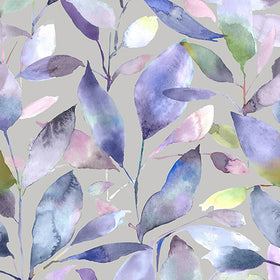 Voyage Maison Brympton Printed Cotton Fabric Heather Stone