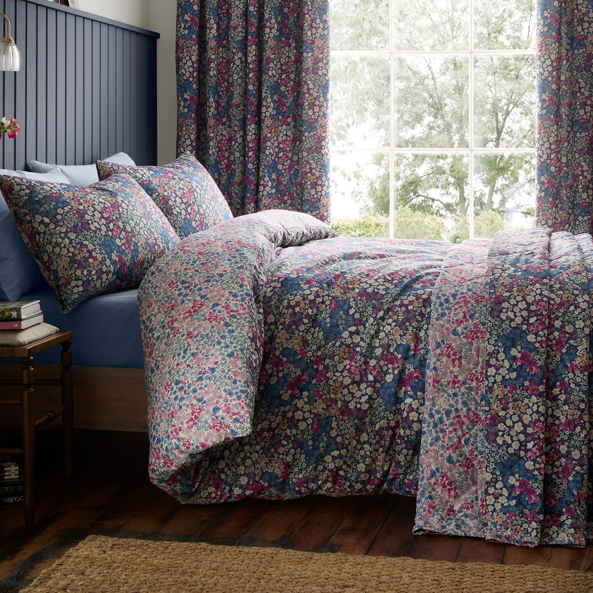 Dreams & Drapes Bessie 200cmx230cm Bedspread Navy