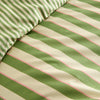 Fusion Bold Stripe Duvet Cover Bedding Set Green