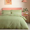 Fusion Bold Stripe Duvet Cover Bedding Set Green