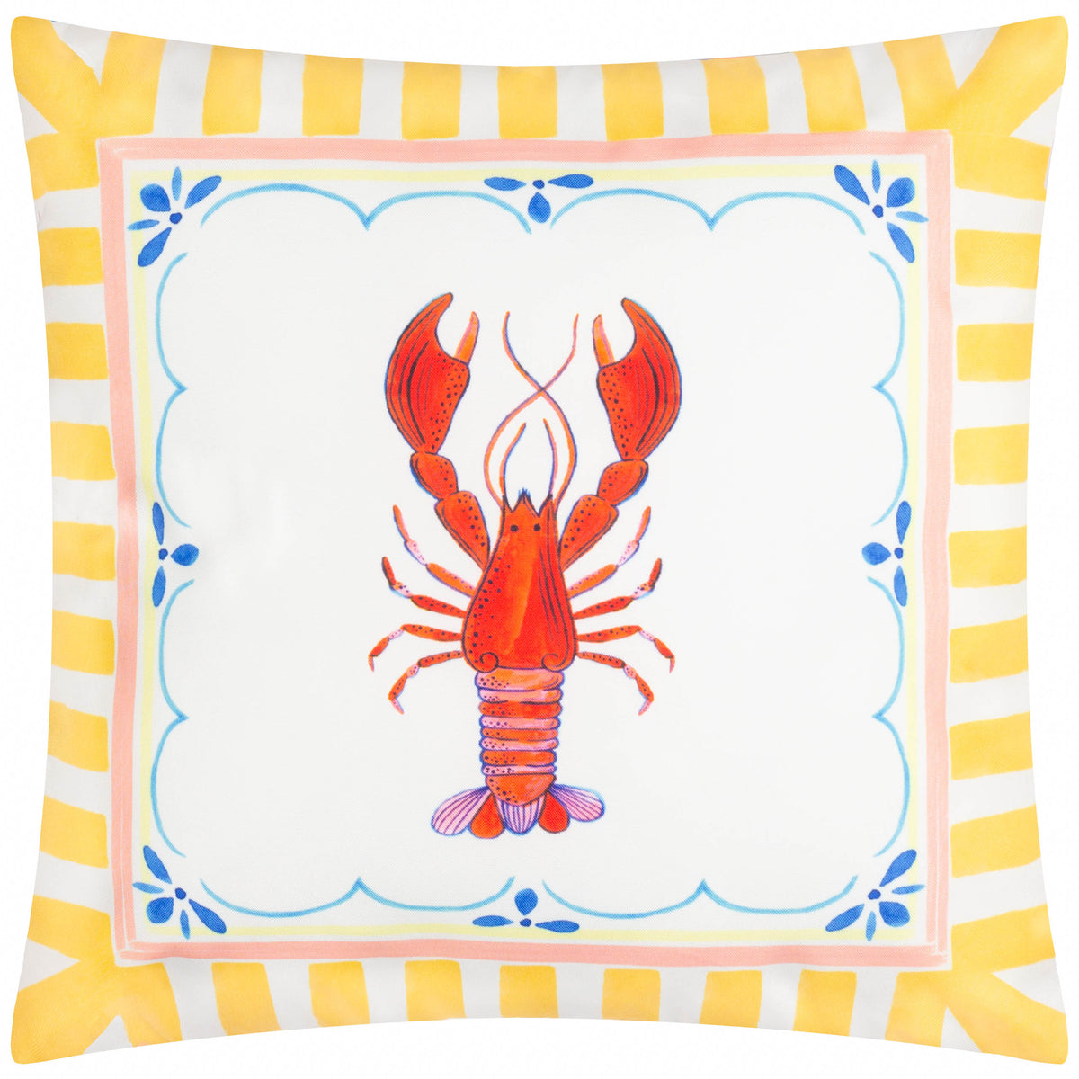 Furn. Brunch Stripes Printed Outdoor 45cm x 45cm Filled Cushion Multi