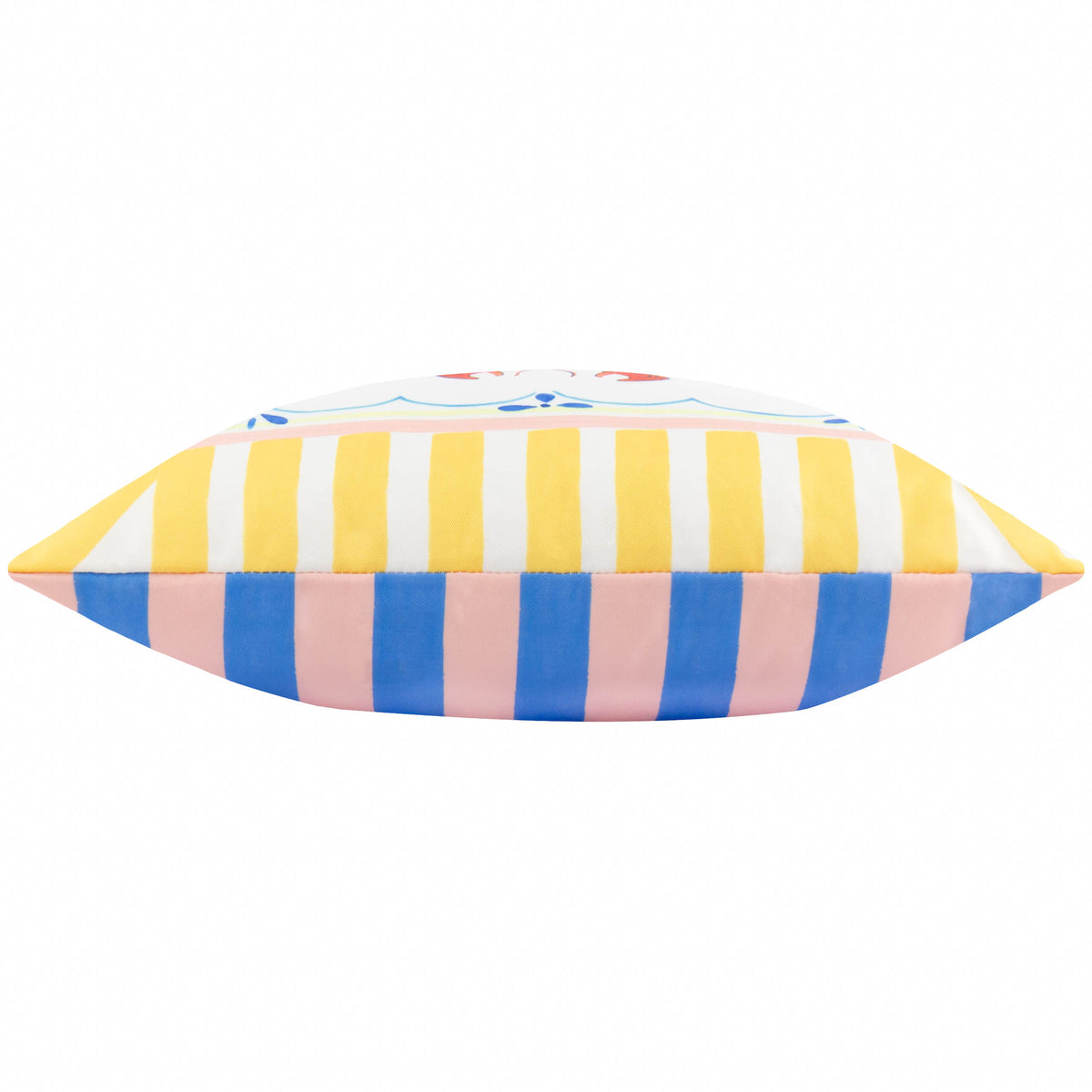 Furn. Brunch Stripes Printed Outdoor 45cm x 45cm Filled Cushion Multi
