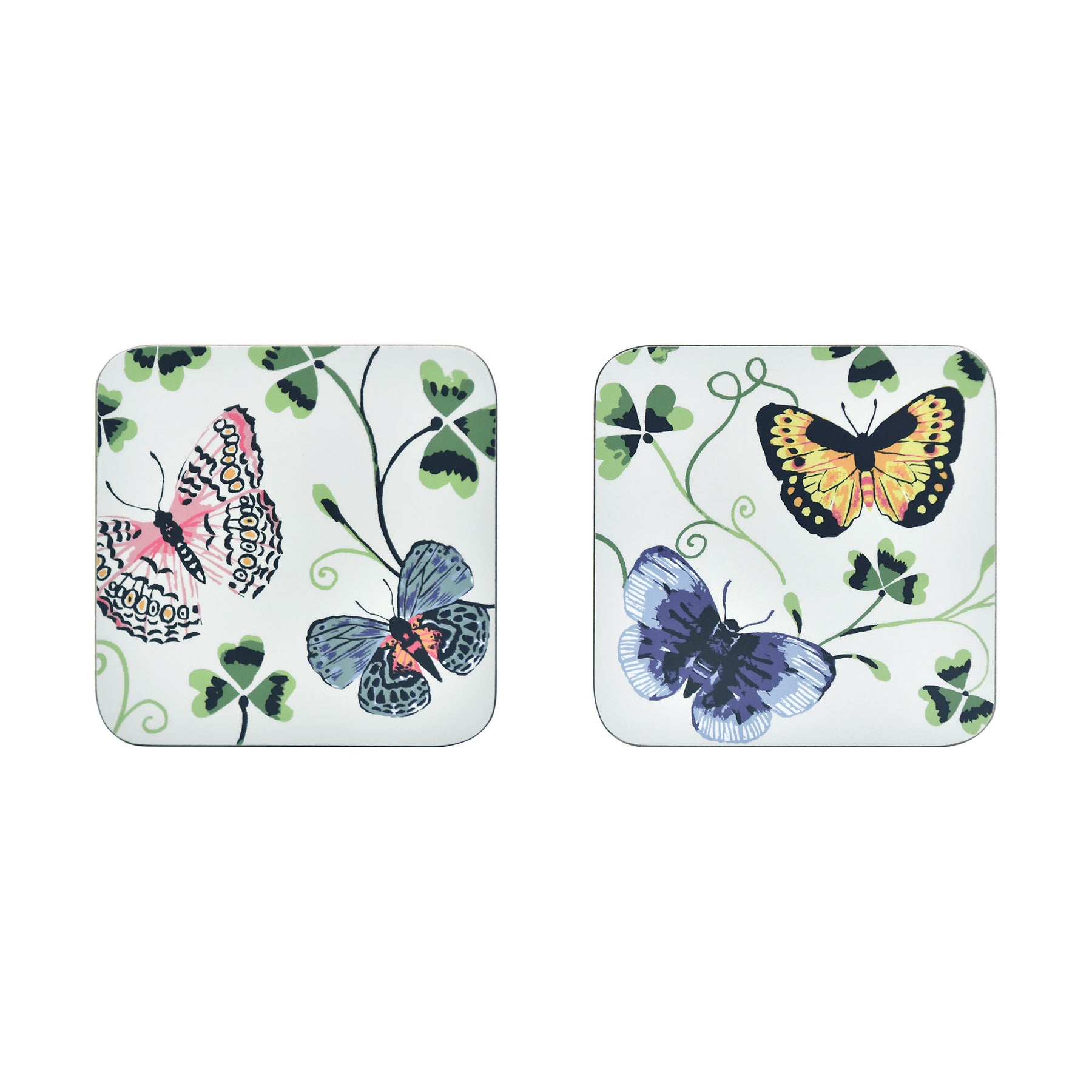 Ulster Weavers Butterfly Grove Pack of 4 Coasters Blue