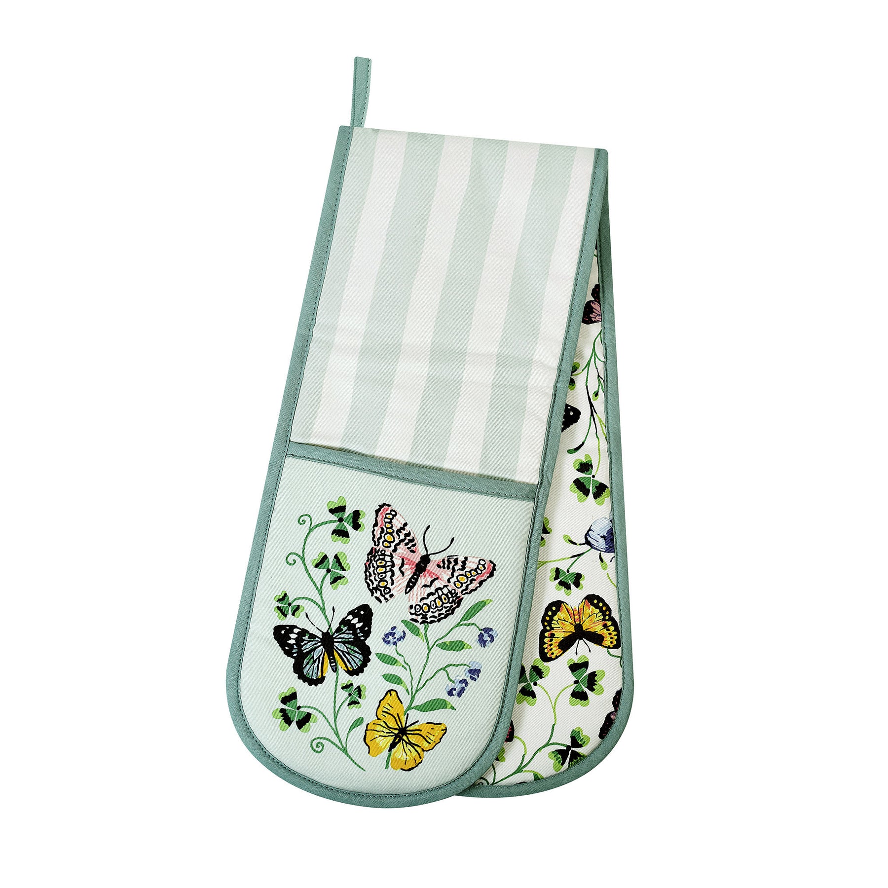 Ulster Weavers Butterfly Grove Double Oven Glove Blue