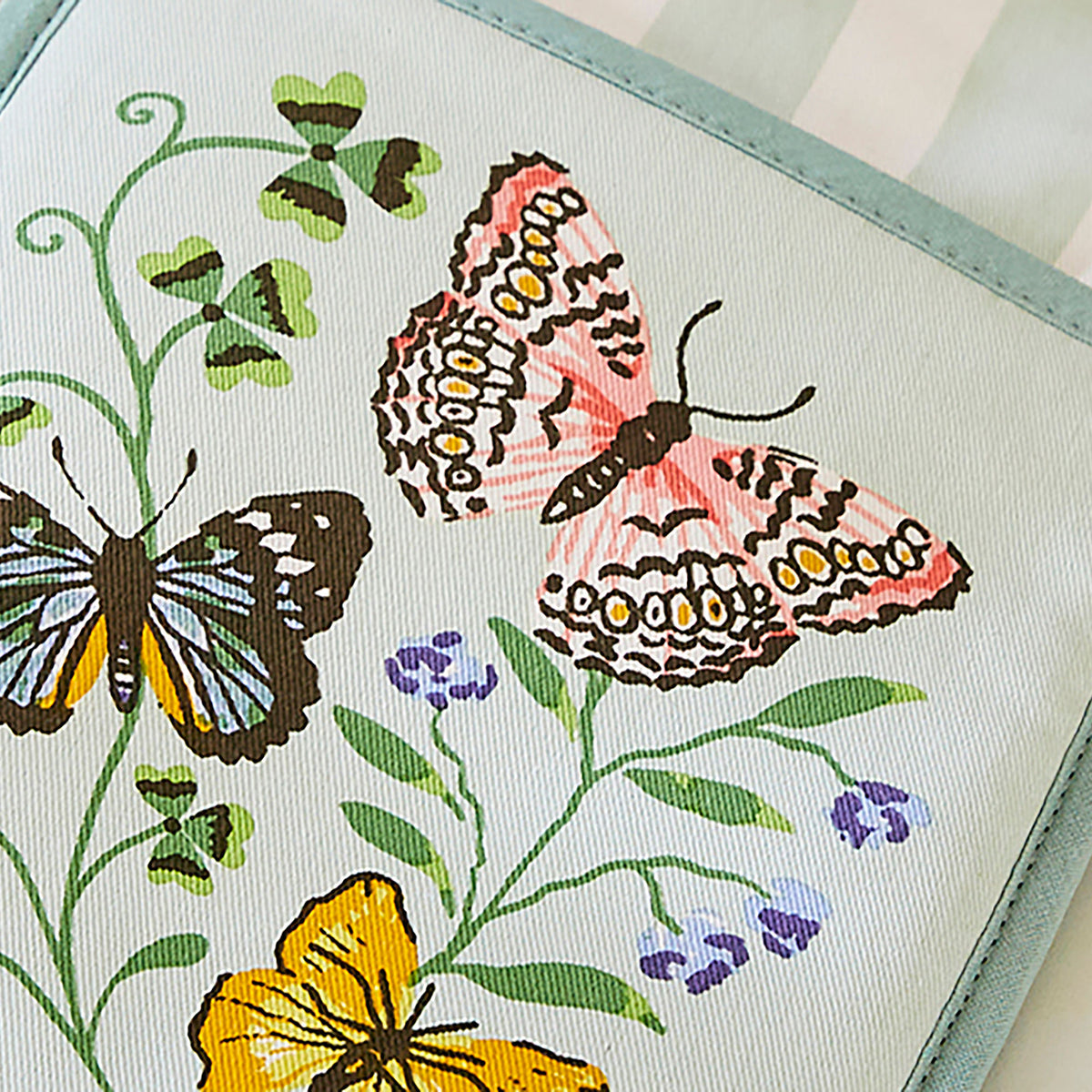 Ulster Weavers Butterfly Grove Double Oven Glove Blue
