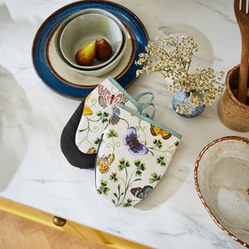 Ulster Weavers Butterfly Grove Pair of Microwave Mitts Blue