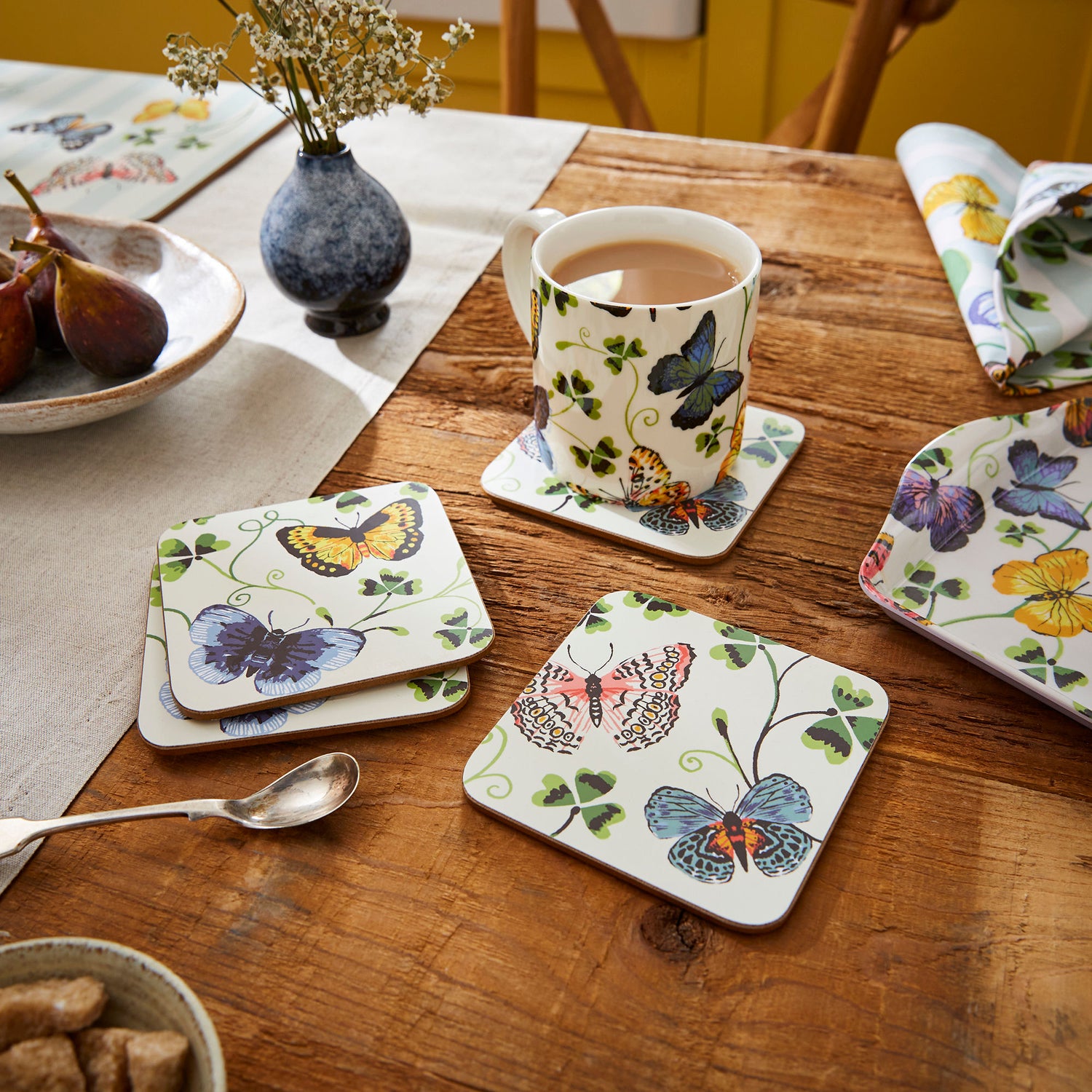 Ulster Weavers Butterfly Grove Bone China Mug Blue