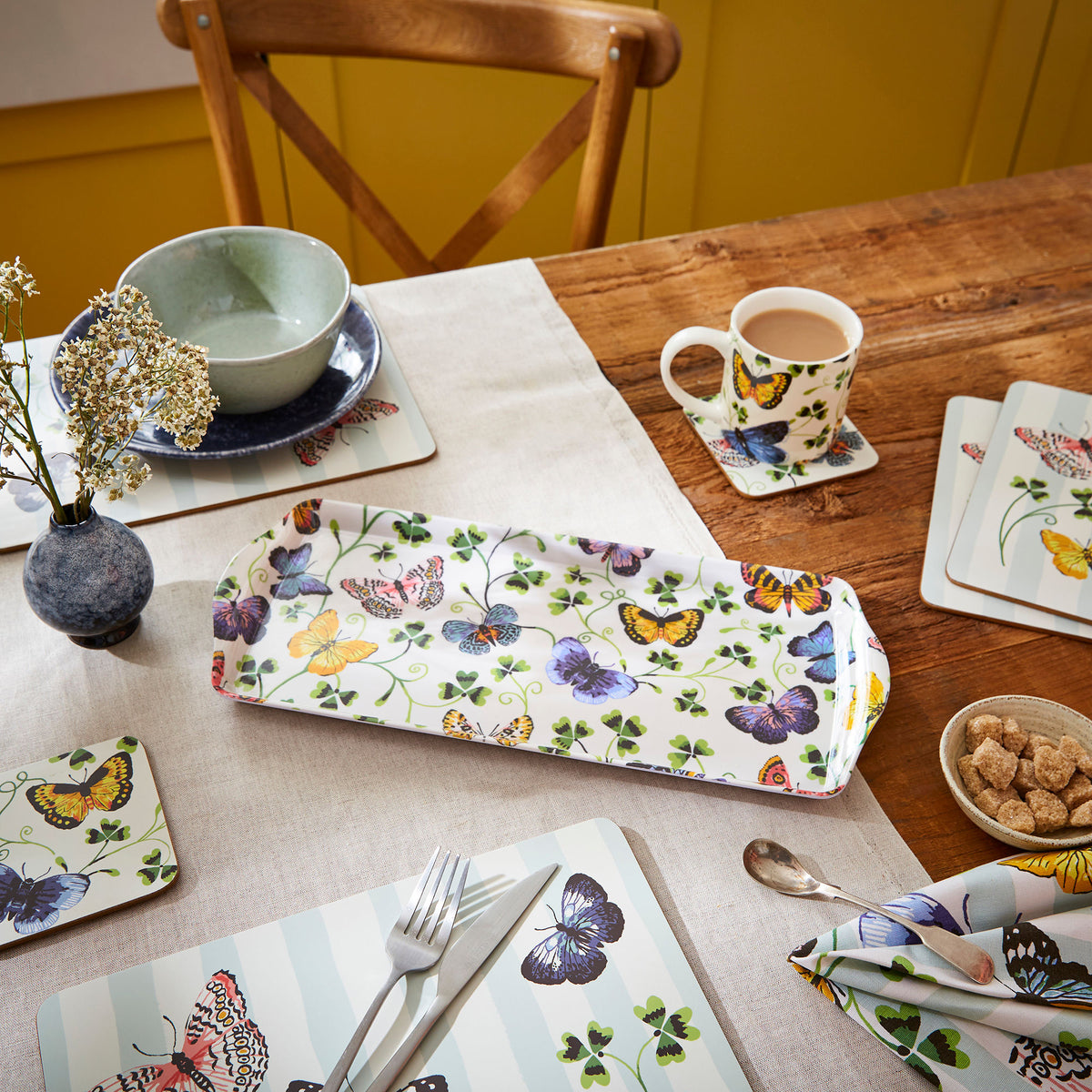 Ulster Weavers Butterfly Grove Pack of 4 Placemats Blue