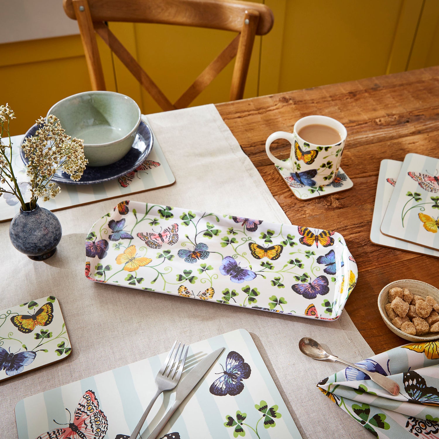 Ulster Weavers Butterfly Grove Small Tray Blue