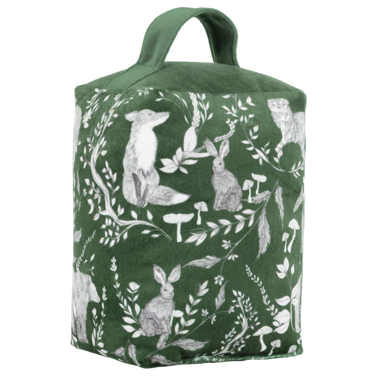 Buckthorn Woodland Velvet Doorstop Evergreen