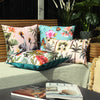 Butterflies Outdoor Filled Cushion 43cm x 43cm Duck Egg