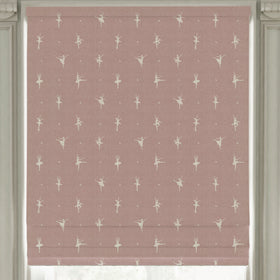 ANTE DECOR Ballerinas Printed Cotton Made To Measure Roman Blind Bubblegum