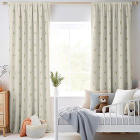 ANTE DECOR Ballerinas Printed Cotton Made To Measure Curtains Cream