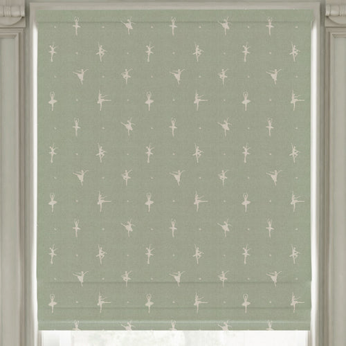 ANTE DECOR Ballerinas Printed Cotton Made To Measure Roman Blind Mint