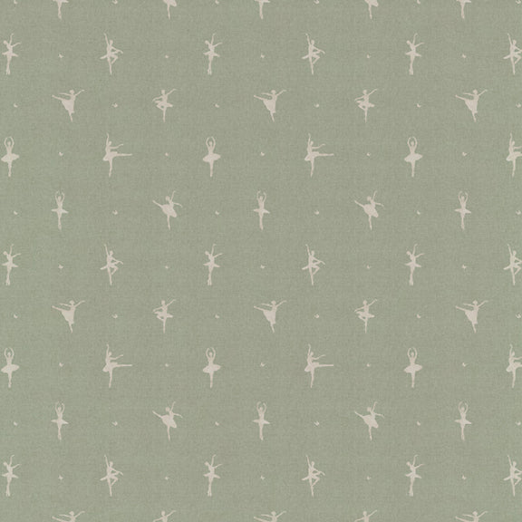 ANTE DECOR Ballerinas Printed Cotton Fabric Mint